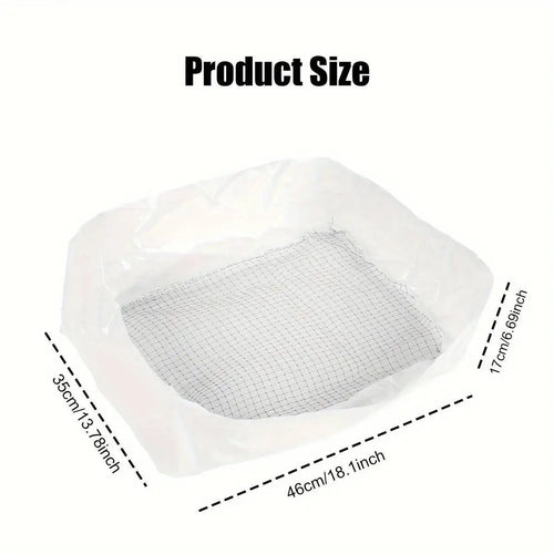 10Pcs Reusable Feces Filter, Hands Free Cat Excrement Filter Net For Pet Hygienic Litter Box Liners